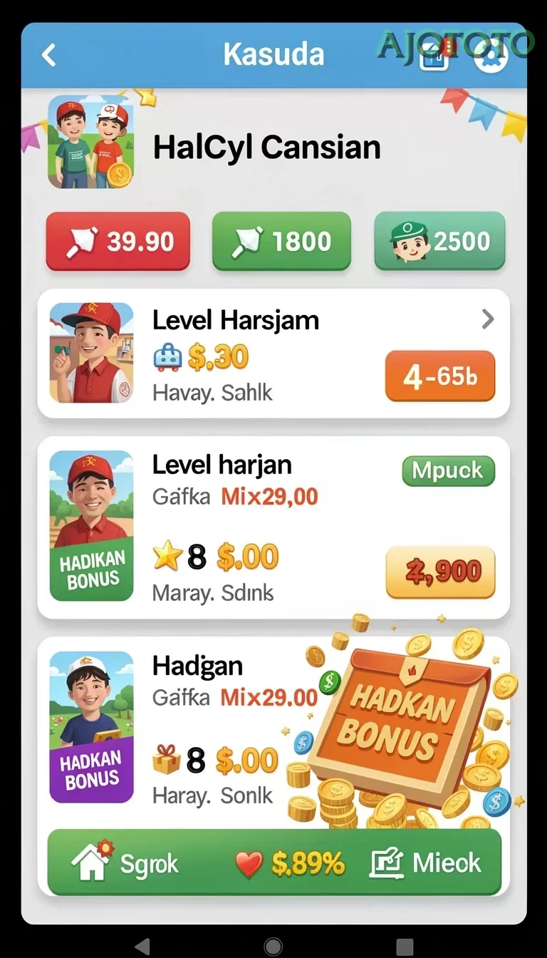 Cuplikan layar KOKITOTO — aktivitas
