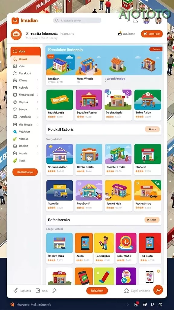 Cuplikan layar QTGAME — halaman utama