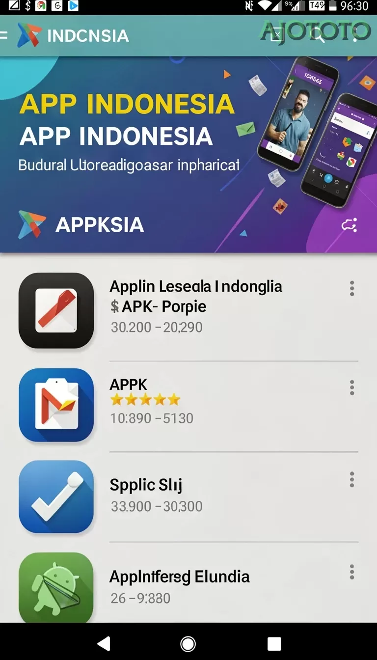 Cuplikan layar IDN789 — menu navigasi